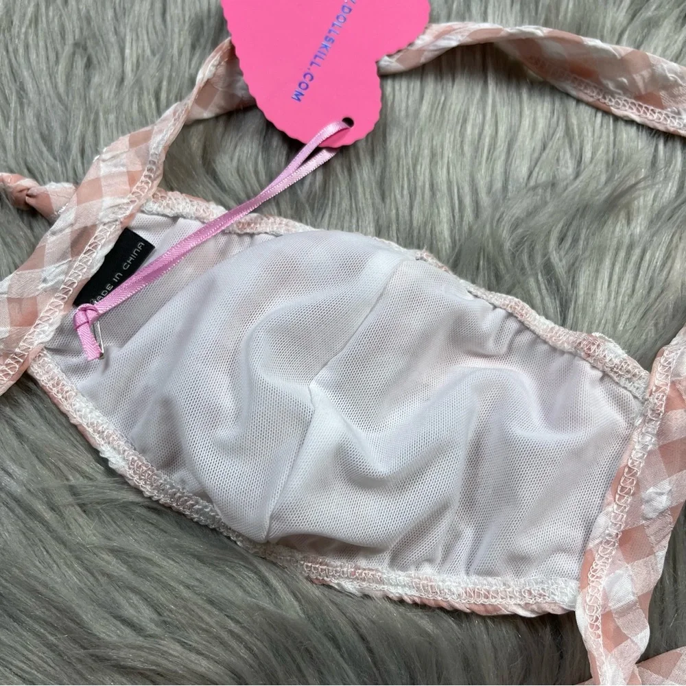 Sugar thrillz dollskill slice of heaven gingham face mask